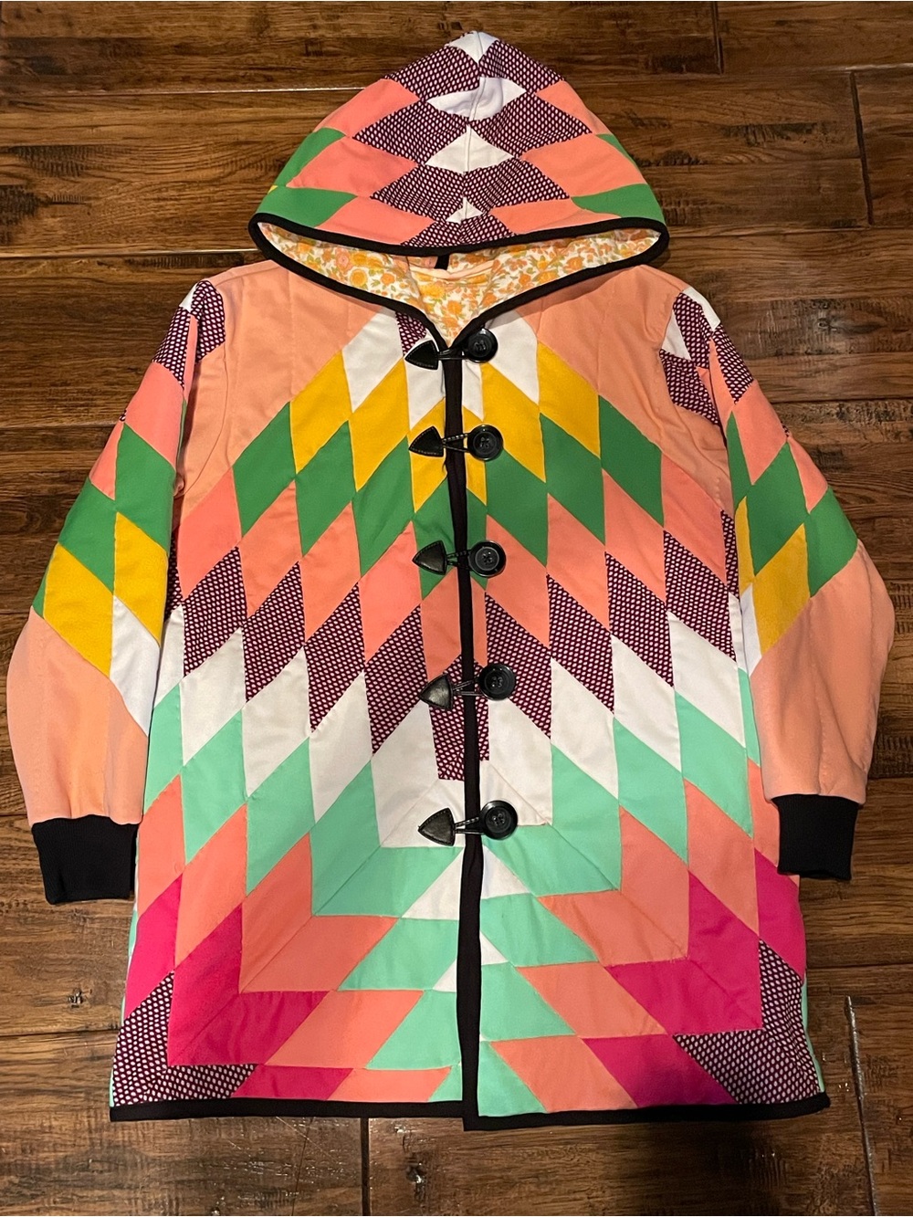 Vintage Quilt Jacket with Pockets!